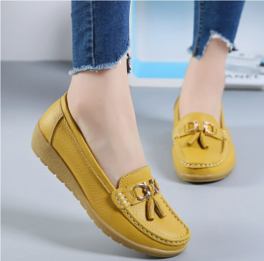 Women's Slip-On Shoes with Tassel Detail and Cushioned Sole