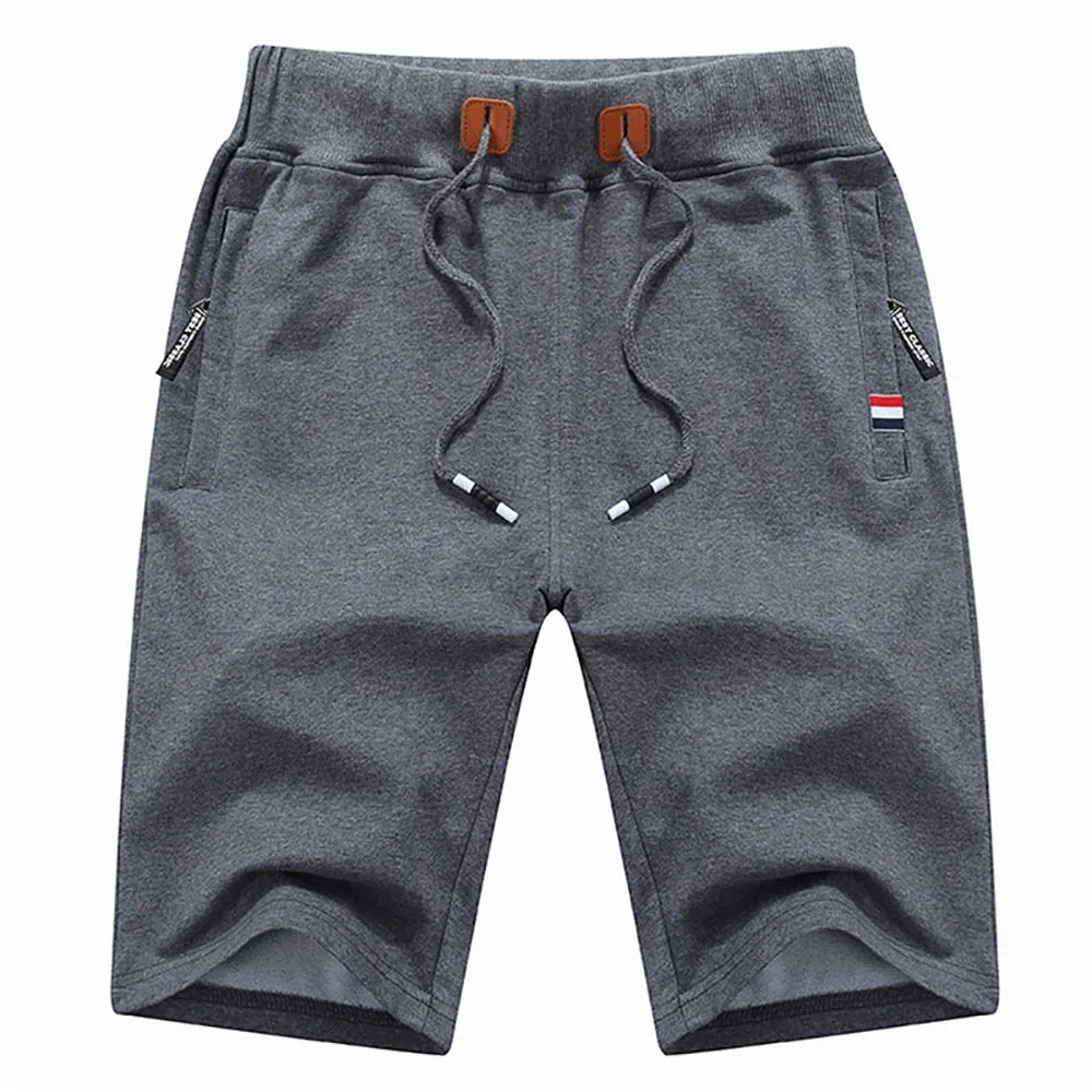 Men's Casual Drawstring Shorts with Pockets and Relaxed Fit