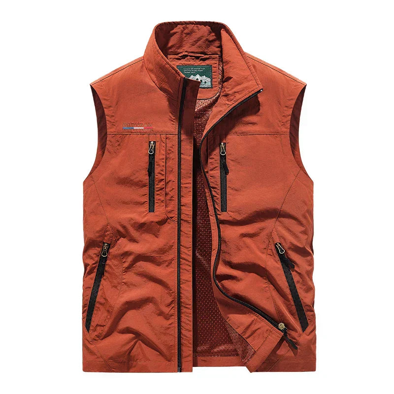 Men's Sleeveless Zip-up Vest