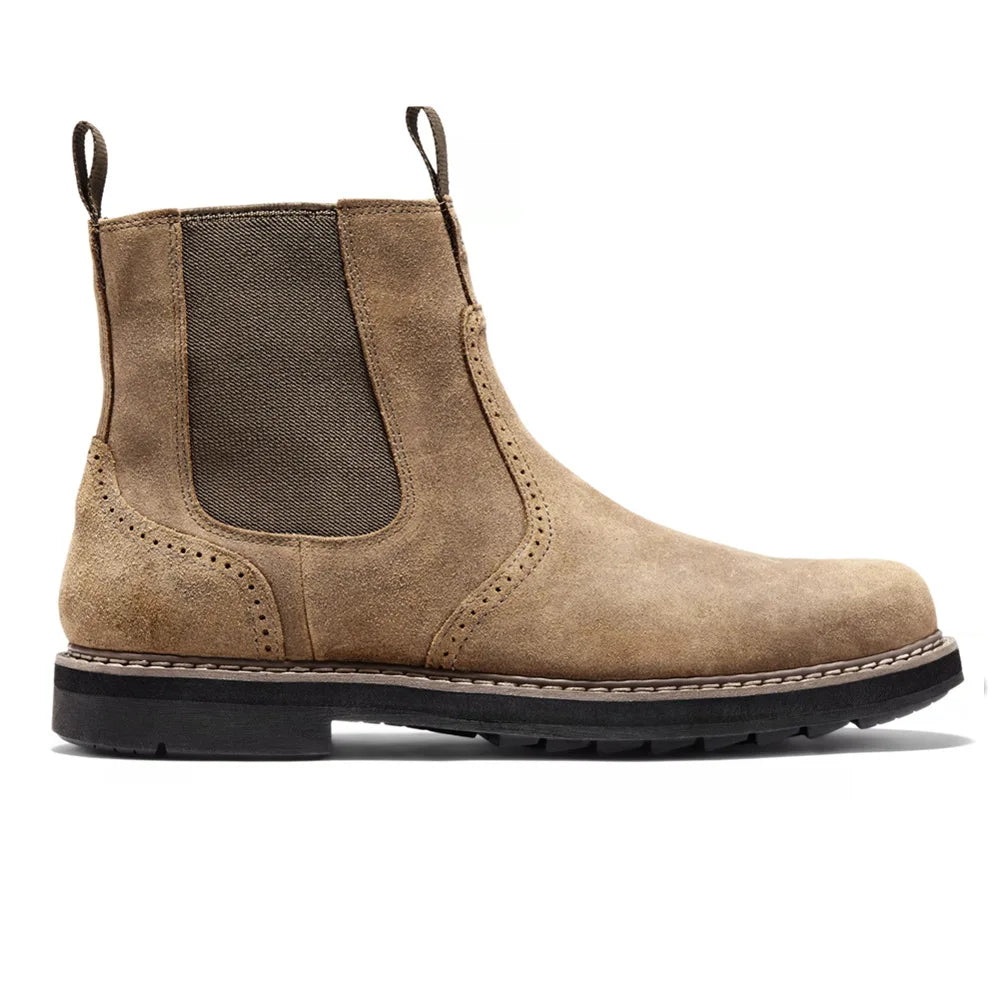 Men's Chelsea Boots with Side Zipper