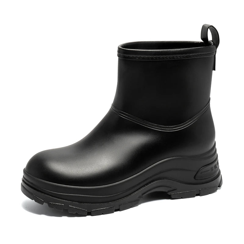 Women’s Waterproof Mid-Calf Boots with Slip-Resistant Thick Outsole