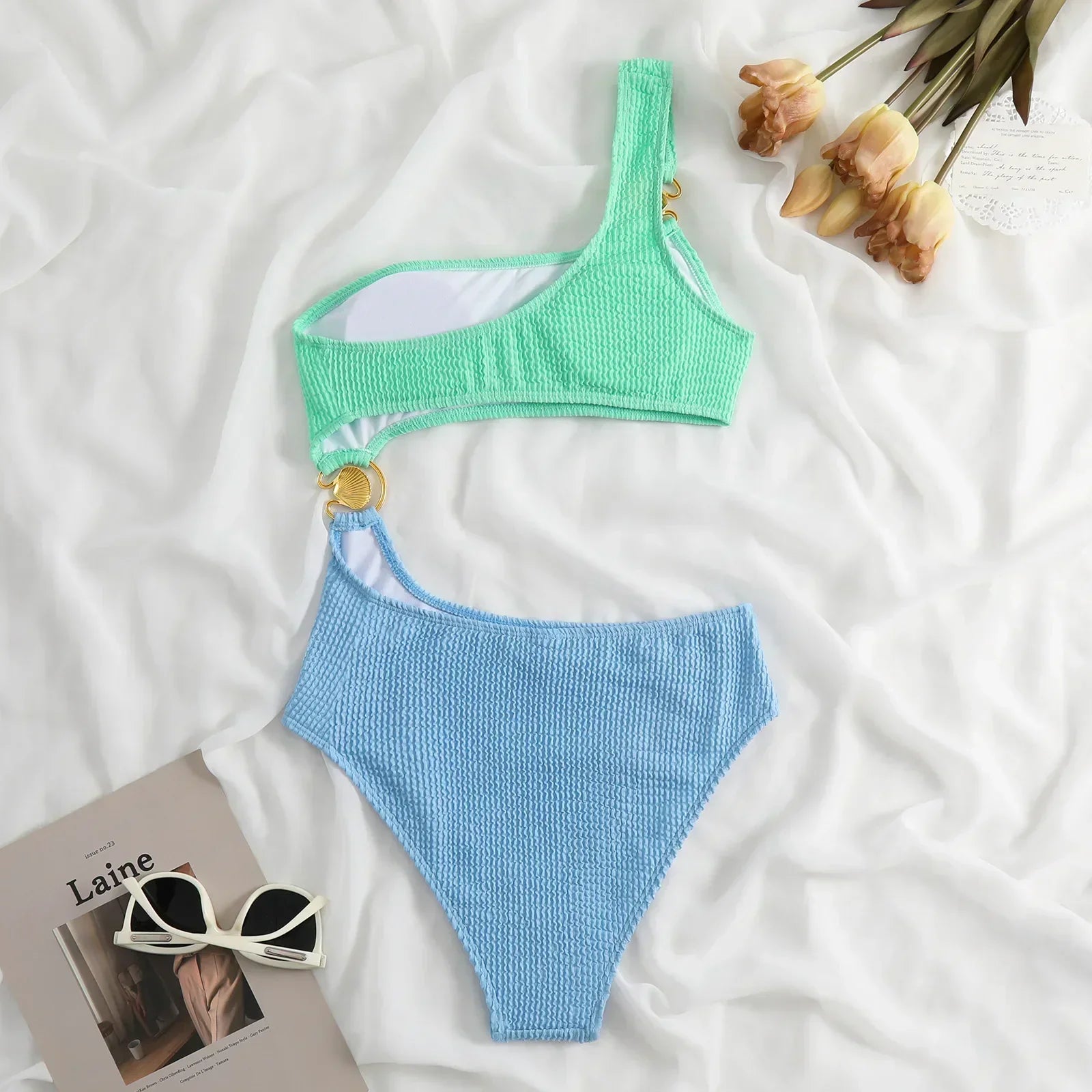 Women's High Waist Coastal Chic Bikini Set