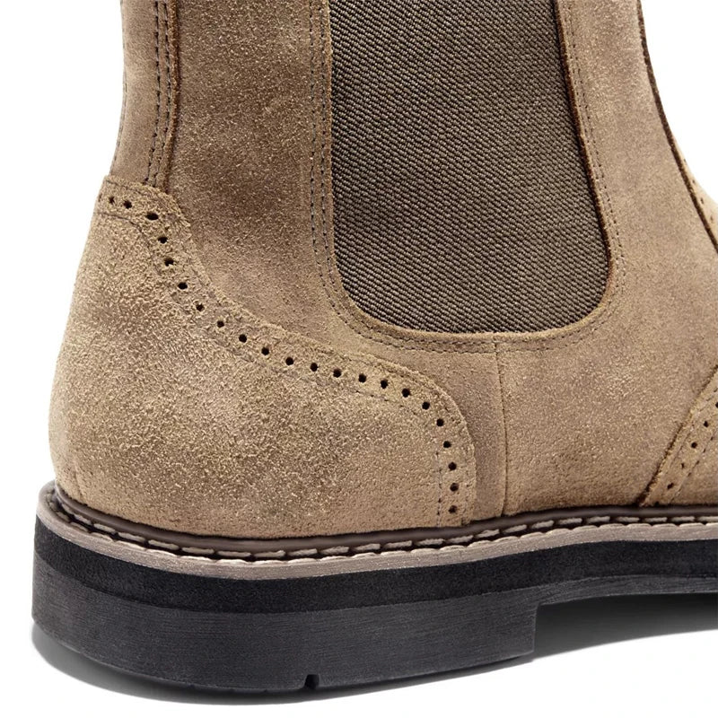 Men's Chelsea Boots with Side Zipper