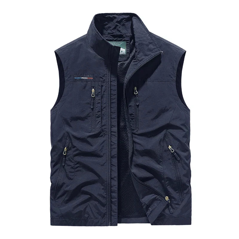 Men's Sleeveless Zip-up Vest