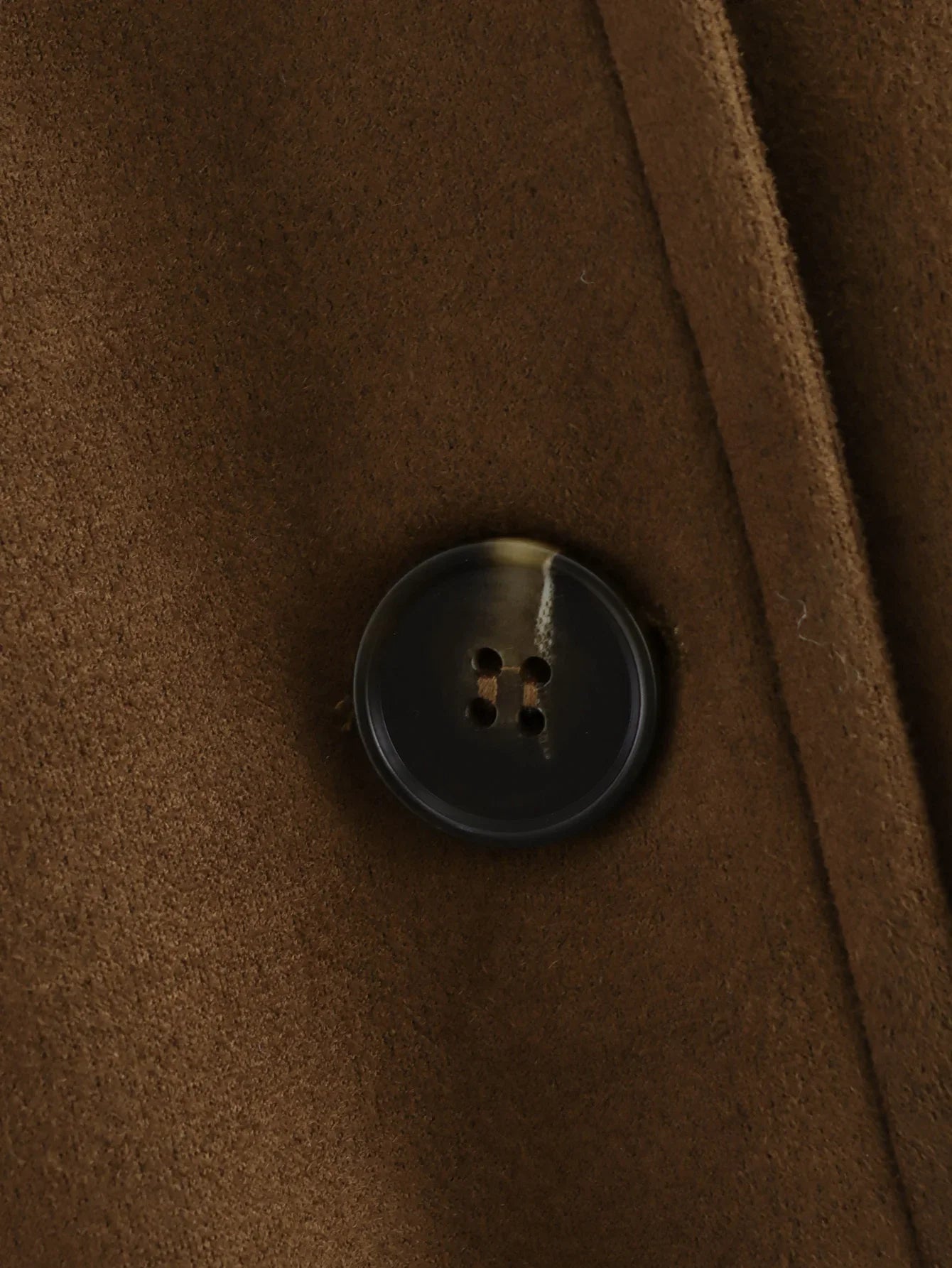 Women's Brown Blazer Jacket with Cropped Fit and Long Sleeve Design