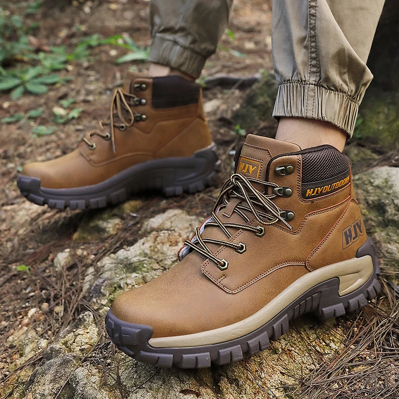 Men’s High-Top Hiking Non-Slip Outdoor Work Boots
