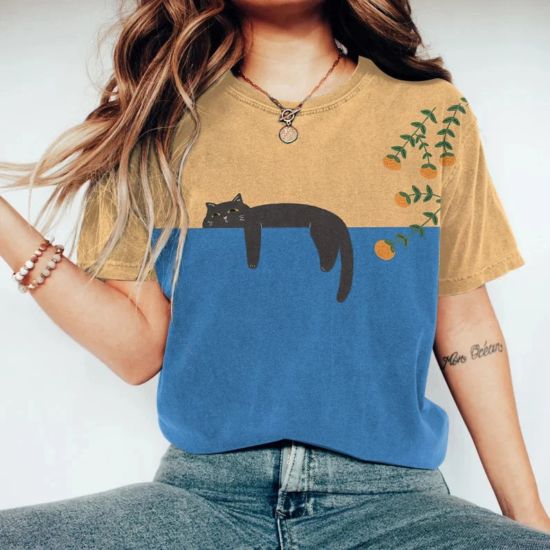 Women's Two-Tone Graphic T-shirt