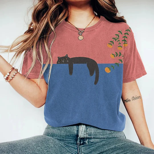 Women's Two-Tone Graphic T-shirt