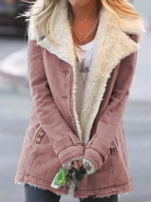 Women's Winter Jacket with Soft Lining and Turn-Down Collar