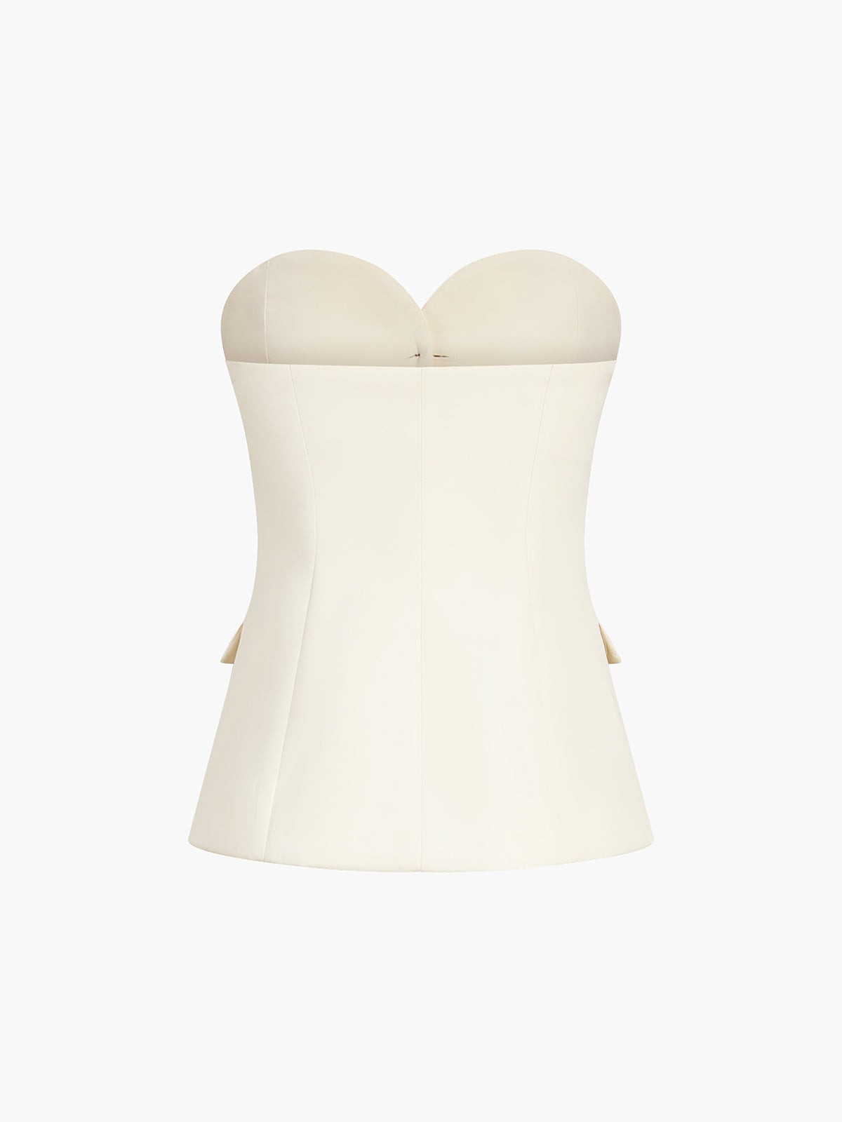 Women's Strapless Blazer Top and Tailored Pants Two-Piece Set