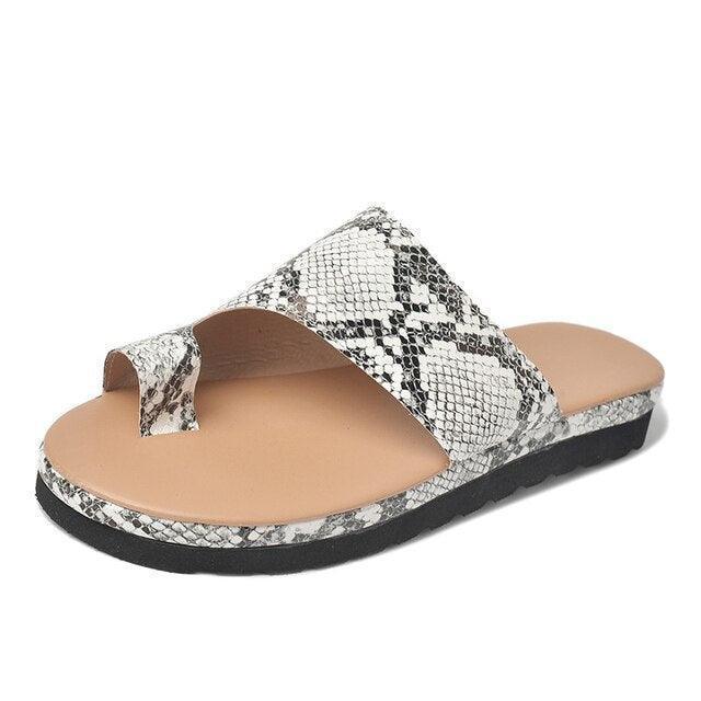 Women's Orthopedic Slip-On Sandals with Toe Support