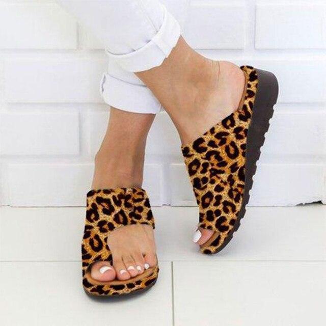 Women's Orthopedic Slip-On Sandals with Toe Support