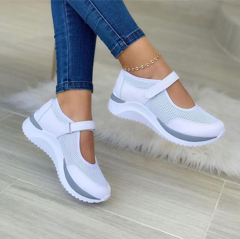 Women's Orthopedic Daily Hook-and-Loop Walking Shoes