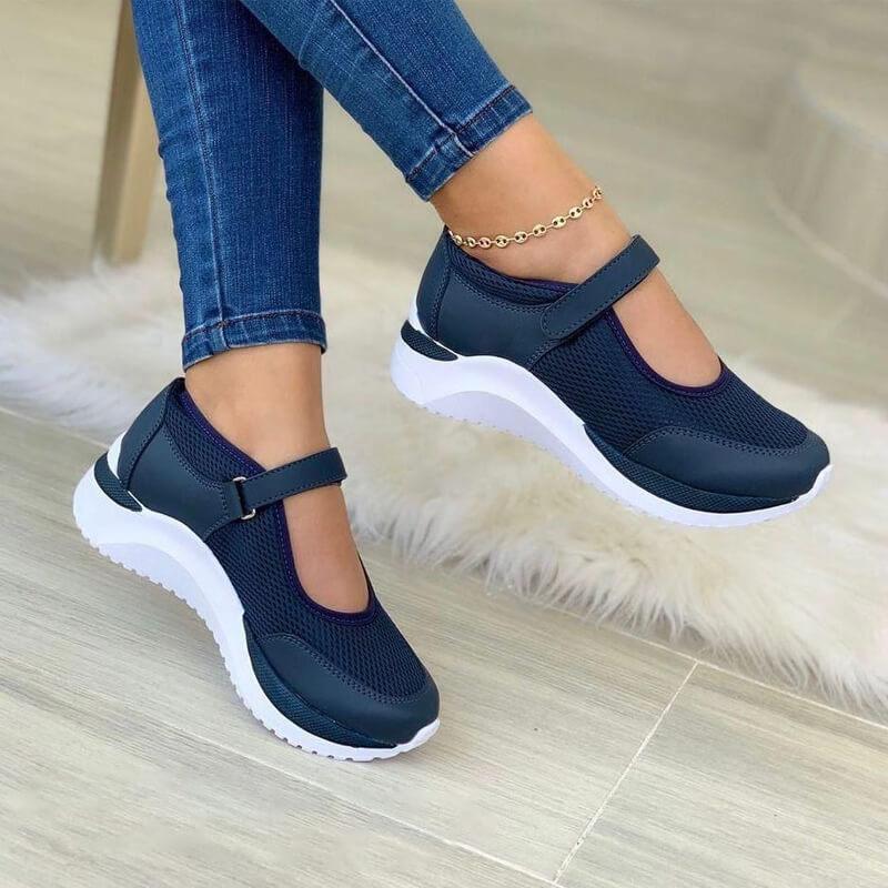 Women's Orthopedic Daily Hook-and-Loop Walking Shoes